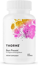 Load image into Gallery viewer, THORNE Basic Prenatal - Well-Researched Folate Multi for Pregnant and Nursing Women Includes 18 Vitamins and Minerals, Plus Choline - 90 Capsules - 30 Servings