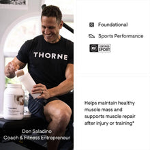 Load image into Gallery viewer, THORNE - Whey Protein Isolate - 21 Grams of Easy-to-Digest Whey Protein Powder - NSF Certified for Sport - Chocolate - 31.9 Ounces - 30 Servings