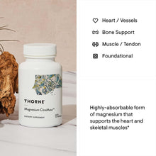 Load image into Gallery viewer, THORNE Magnesium CitraMate - Magnesium Supplement with Citrate-Malate - Support Heart, Skeletal Muscles, Cardiac, Lung Function, and Bone Density* - Gluten-Free, Dairy-Free, Soy-Free - 90 Capsules