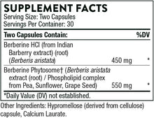 Load image into Gallery viewer, THORNE Berberine - Dual Action Formula with Phytosome Plus Botanical Extract - Support Heart Health, Immune System, Healthy GI, Cholesterol* - Gluten-Free, Dairy-Free - 60 Capsules - 30 Servings