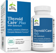 Load image into Gallery viewer, Terry Naturally Thyroid Care Plus - 60 Capsules - with Selenium, Iodine &amp; L-Tyrosine - Non-GMO, Gluten Free, Kosher - 30 Servings