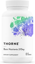 Load image into Gallery viewer, THORNE Basic Nutrients 2/Day - Comprehensive Daily Multivitamin with Optimal Bioavailability - Vitamin &amp; Mineral Formula - Gluten, Dairy &amp; Soy-Free - 60 Capsules - 30 Servings