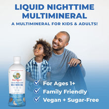 Load image into Gallery viewer, MaryRuth Organics Nighttime Liquid Multimineral Supplement | Sugar Free | Natural Sleep Support for Adults &amp; Kids | Magnesium, Calcium &amp; MSM | Coconut Flavor | Vegan | Gluten Free | 32 Servings