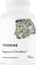 Load image into Gallery viewer, THORNE Magnesium CitraMate - Magnesium Supplement with Citrate-Malate - Support Heart, Skeletal Muscles, Cardiac, Lung Function, and Bone Density* - Gluten-Free, Dairy-Free, Soy-Free - 90 Capsules