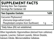 Load image into Gallery viewer, THORNE Curcumin Phytosome 1000 mg (Meriva) - Clinically Studied, High Absorption - Supports Health in Joints, Muscles, GI Tract, Liver, and Brain* - 120 Capsules - 60 Servings