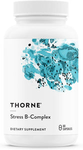 THORNE Stress B-Complex - Vitamins B2, B6, B12, and Folate in Highly-Absorbable and Active Forms - Extra Vitamin B5 for Adrenal Support, Stress Management and Immune Function* - 60 Capsules