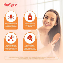 Load image into Gallery viewer, MaryRuth&#39;s Liquid Multivitamin + Hair Growth | Biotin 10000mcg | Lustriva Hair Growth Supplement | Clinically Tested in Women for Thicker Hair &amp; Facial Wrinkle | Skin Care | Ages 18+ | 30 Fl Oz