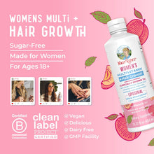 Load image into Gallery viewer, Women&#39;s Multivitamin + Lustriva Hair Growth Liposomal | Biotin 10000mcg | Clinically Tested for Thicker Hair, Wrinkles, Fine Lines, Skin Care | with Ashwagandha &amp; Maca Root | Ages 18+ | 15.22 Fl Oz