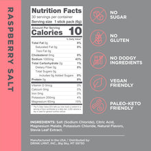 Load image into Gallery viewer, LMNT Zero Sugar Electrolytes - Raspberry Salt | Drink Mix | 30-Count