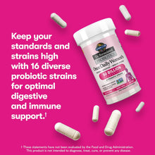 Load image into Gallery viewer, Garden of Life Once Daily Dr. Formulated Probiotics for Women 50 Billion CFU 16 Probiotic Strains with Organic Prebiotics for Digestive, Vaginal &amp; Immune Health, Dairy Free, Shelf Stable 30 Capsules