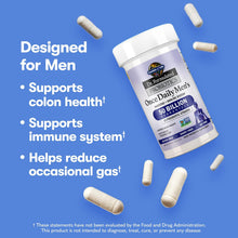 Load image into Gallery viewer, Garden of Life Probiotics for Men Dr Formulated 50 Billion CFU 15 Probiotics for Digestive Health + Organic Prebiotic Fiber for Colon &amp; Immune Support, Daily Gas Relief, Shelf Stable, 30 Capsules