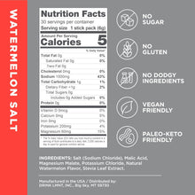 Load image into Gallery viewer, LMNT Zero Sugar Electrolytes - Watermelon Salt | Drink Mix | 30-Count