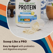 Load image into Gallery viewer, Vegan Protein Powder - Vanilla Organic Protein Powder, 22g Plant Based Protein &amp; BCAAs, Probiotics &amp; Digestive Enzymes - Garden of Life, Gluten &amp; Lactose Free 1.5 LB