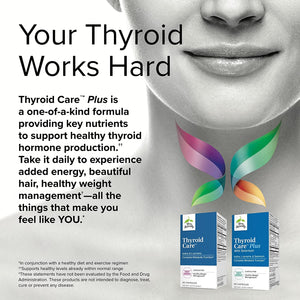 Terry Naturally Thyroid Care Plus - 60 Capsules - with Selenium, Iodine & L-Tyrosine - Non-GMO, Gluten Free, Kosher - 30 Servings