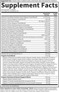 Garden of Life Organics Vitamins for Women 40 Plus - 120 Tablets, Womens Multi 40 Plus, Vegan Vitamins for Women Over 40, Hormone & Breast Health Support Blend, Whole Food Womens Multivitamin