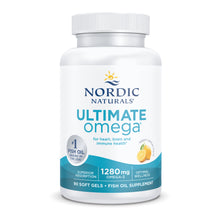 Load image into Gallery viewer, Nordic Naturals Ultimate Omega, Lemon Flavor - 1280 mg Omega-3-90 Soft Gels - High-Potency Omega-3 Fish Oil Supplement with EPA &amp; DHA - Promotes Brain &amp; Heart Health - Non-GMO - 45 Servings