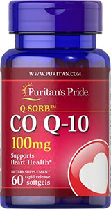 Q-Sorb CoQ10 100mg, Supports Heart Health, 60 Rapid Release Softgels by Puritan's Pride, 60 ct