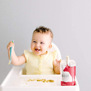 Serenity Kids Baby Food Pouches, Grass Fed Beef with Organic Kale and Sweet Potatoes, For 6+ Months, 3.5 Ounce Pouch (6 Pack)
