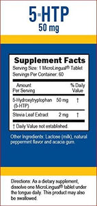 Superior Source 5-HTP Nutritional Supplements, 50 mg, 60 Count