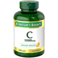 Load image into Gallery viewer, Nature&#39;s Bounty Vitamin C Caplets, 1000 mg Vitamin C Supplement, 300 Count