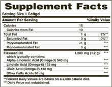 Load image into Gallery viewer, Nature&#39;s Bounty Flaxseed and Omega 3, Dietary Supplement, Supports Cardiovascular Health, 1200mg, Softgels, 125 Count