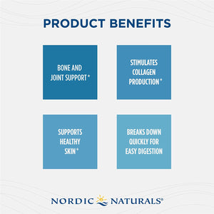 Nordic Naturals Nordic Beauty Collagen Peptides, Unflavored Collagen Supplement for Skin Health and Elasticity, Collagen Peptide Powder for Hot and Cold Beverages, 10.6 Ounces, 30 Servings
