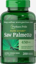 Load image into Gallery viewer, Saw Palmetto 450 Mg, Supports Prostate and Urinary Health, 200 Count by Puritan&#39;s Pride