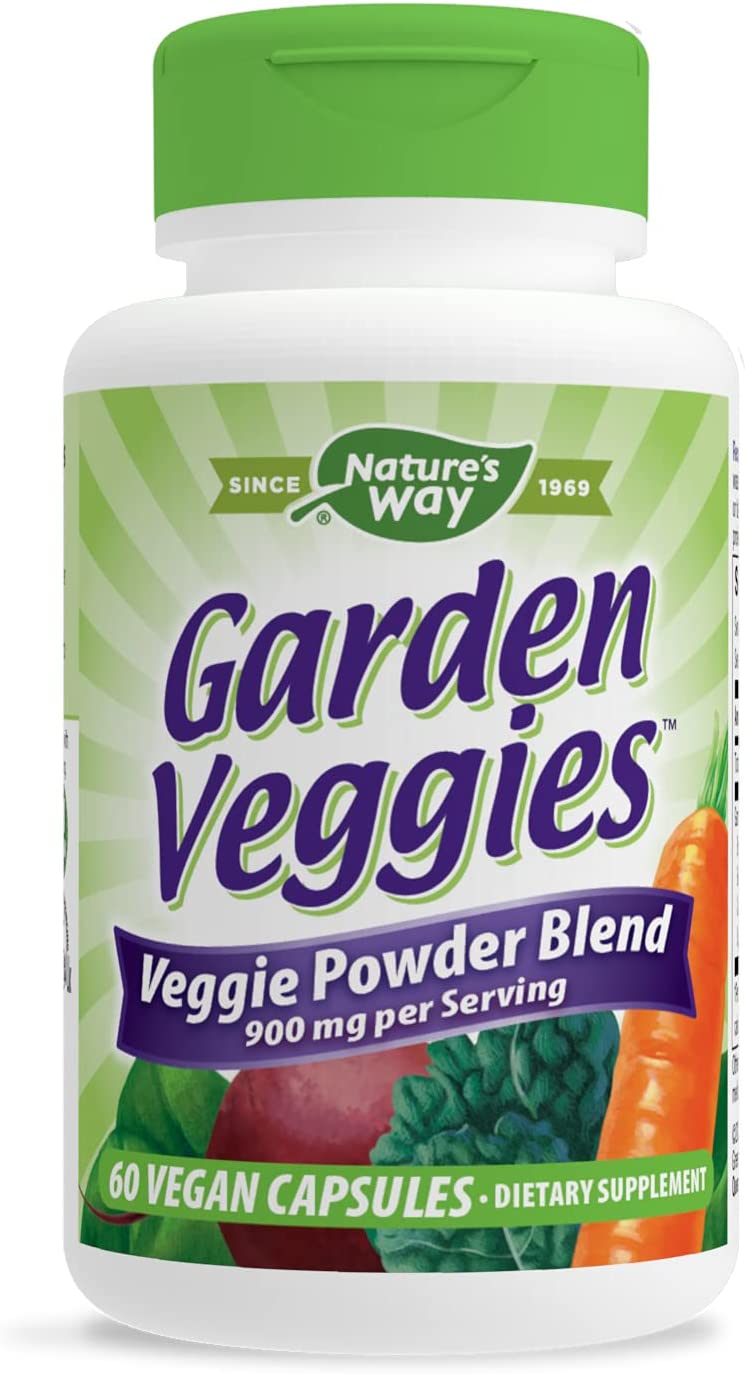 Nature's Way Garden Veggies, Veggie Blend, 60 Capsules