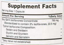 Load image into Gallery viewer, Non-GMO Soy Isoflavones 750 Mg, May Help with hot Flashes in menopausal Women*, 120 ct, by Puritan&#39;s Pride