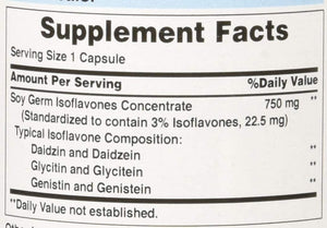 Non-GMO Soy Isoflavones 750 Mg, May Help with hot Flashes in menopausal Women*, 120 ct, by Puritan's Pride