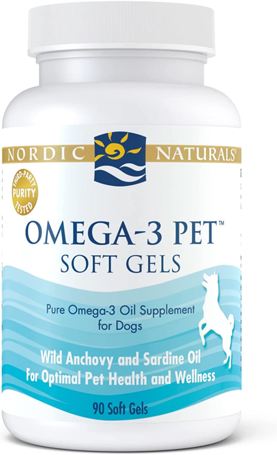 Nordic Naturals Omega-3 Pet, Unflavored - 330 mg Omega-3 Per Soft Gel - Fish Oil for Dogs with EPA & DHA - Promotes Heart, Skin, Coat, Joint, & Immune Health