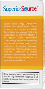 Superior Source Vitamin C 500 mg Sublingual Tablets - Buffered VIT C Tangy Orange Melts - Immune System Booster, Energy Vitamins - 90 Count