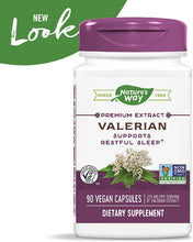 Load image into Gallery viewer, Nature&#39;s Way Valerian, Non-GMO, Gluten Free, 220 mg per serving, 90 Capsules