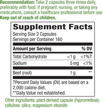 Load image into Gallery viewer, Nature&#39;s Way Beet Root, 1000 mg per serving, 320 Capsules