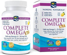 Load image into Gallery viewer, Nordic Naturals Complete Omega Xtra, Lemon - 60 Soft Gels - 1360 mg Omega-3 + 76 mg GLA - Healthy Skin, Joints &amp; Cognition - Non-GMO - 30 Servings