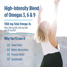 Load image into Gallery viewer, Nordic Naturals Complete Omega Xtra, Lemon - 60 Soft Gels - 1360 mg Omega-3 + 76 mg GLA - Healthy Skin, Joints &amp; Cognition - Non-GMO - 30 Servings