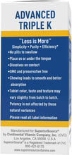 Load image into Gallery viewer, Superior Source Triple K, 3-in-1 Formula, MK-4 500 mcg, MK-7 50 mcg, K1 500 mcg, Quick Dissolve Sublingual Tablets, 30 Count, Healthy Bones and Arteries, Immune &amp; Cardiovascular Support, Non-GMO