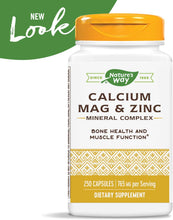Load image into Gallery viewer, Nature&#39;s Way Calcium, Magnesium &amp; Zinc, 765 mg per Serving, 250 Capsules