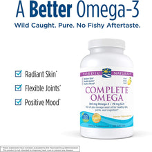 Load image into Gallery viewer, Nordic Naturals Complete Omega, Lemon Flavor - 565 mg Omega-3-180 Soft Gels - EPA &amp; DHA with Added GLA - Healthy Skin &amp; Joints, Cognition, Positive Mood - Non-GMO - 90 Servings