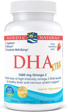 Load image into Gallery viewer, Nordic Naturals DHA Xtra, Strawberry - 60 Soft Gels - 1660 mg Omega-3 - High-Intensity DHA Formula for Brain &amp; Nervous System Support - Non-GMO - 30 Servings