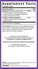 Load image into Gallery viewer, Magnesium, New Chapter Magnesium + Ashwagandha Supplement, 2.5X Absorption, Muscle Recovery, Heart &amp; Bone Health, Calm &amp; Relaxation, Gluten Free, Non-GMO - 30 Count