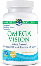 Load image into Gallery viewer, Nordic Naturals Omega Vision, Lemon - with Zeaxanthin and FloraGLO Lutein, for Healthy Eyes and Vision, 60 Count