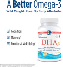 Load image into Gallery viewer, Nordic Naturals DHA Xtra, Strawberry - 60 Soft Gels - 1660 mg Omega-3 - High-Intensity DHA Formula for Brain &amp; Nervous System Support - Non-GMO - 30 Servings