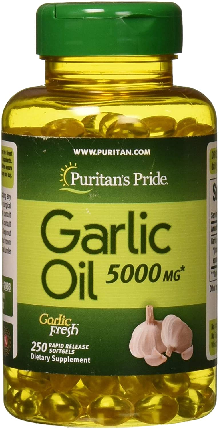 Puritans Pride Garlic Oil, 5000 Mg, 250 Count