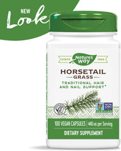 Load image into Gallery viewer, Nature&#39;s Way Horsetail Grass 440 mg, 100 Capsules