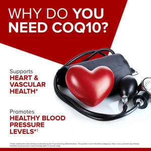 Qunol Ultra CoQ10 100mg, 3x Better Absorption, Patented Water and Fat Soluble Natural Supplement Form of Coenzyme Q10, Antioxidant for Heart Health, 120 Count Softgels