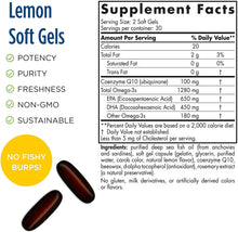 Load image into Gallery viewer, Nordic Naturals Ultimate Omega + CoQ10, Lemon - 60 Soft Gels - 1280 mg Omega-3 + 100 mg CoQ10 - Heart Health, Cellular Energy, Antioxidant Support - Non-GMO - 30 Servings
