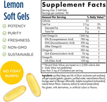 Load image into Gallery viewer, Nordic Naturals Complete Omega Xtra, Lemon - 60 Soft Gels - 1360 mg Omega-3 + 76 mg GLA - Healthy Skin, Joints &amp; Cognition - Non-GMO - 30 Servings