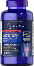 Load image into Gallery viewer, Puritans Pride Triple Strength Glucosamine, Chondroitin and Msm Joint Soother, 360 Count