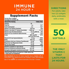 Load image into Gallery viewer, Nature’s Bounty Immune 24 Hour +, The only Vitamin C with 24 Hour Immune Support from Ester C, Rapid Release Softgels, 50 Count
